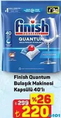 FİNİSH QUANTUM BULAŞIK MAKİNESİ KAPSÜLÜ TABLETİ 40'LI
